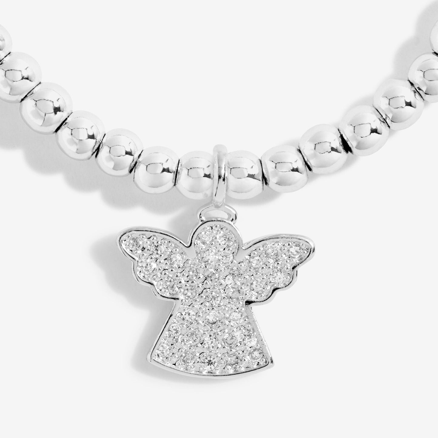 Joma Silver Plated Beaded Bracelet A Little ANGELS WATCHING OVER YOU - 4967