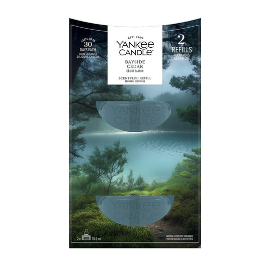 Yankee Candle ScentPlug Plug in Air Freshener Refills Fragrance BAYSIDE CEDAR