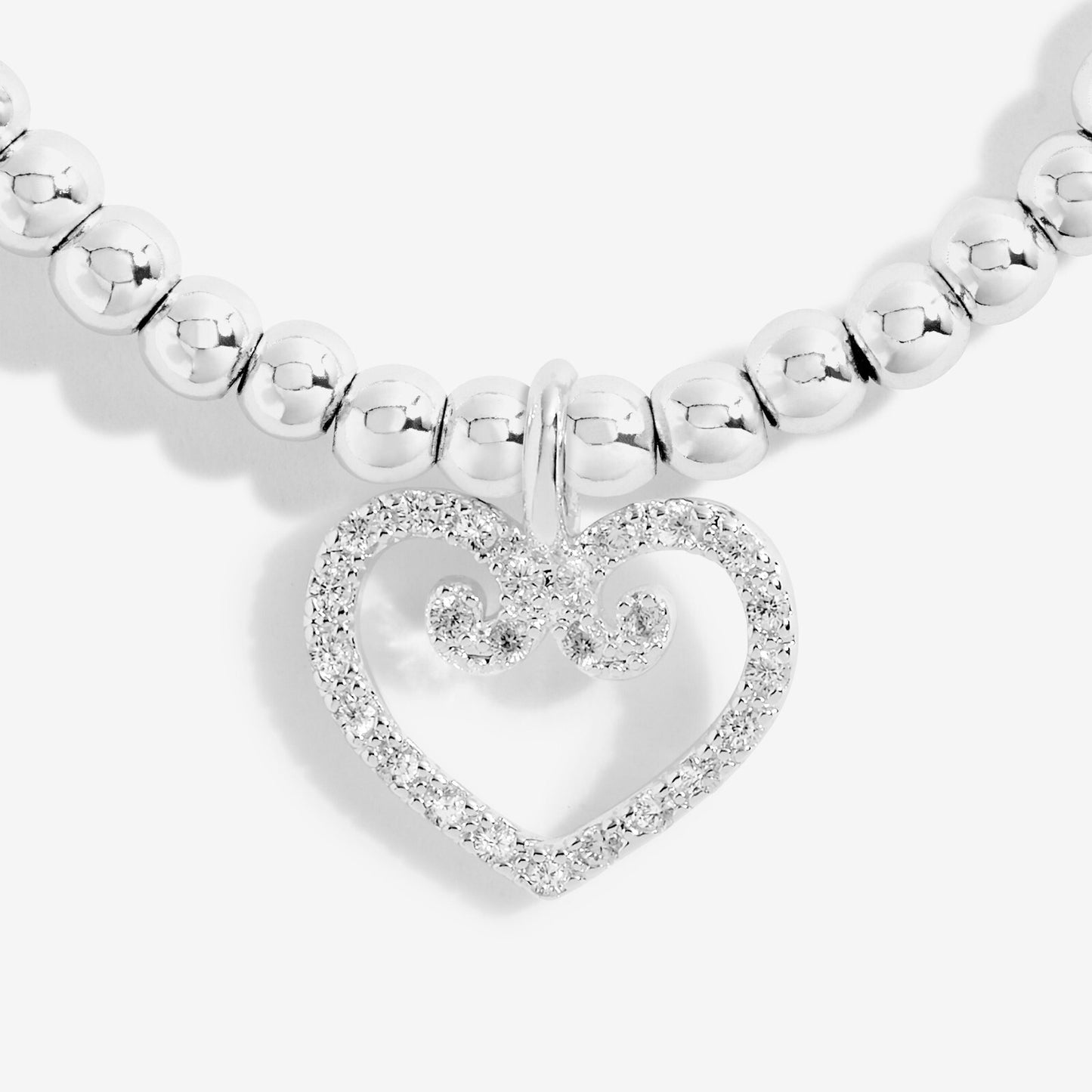 Joma Silver Plated Beaded Bracelet A Little EXCELLENT EIGHTY + Gift Bag 4958