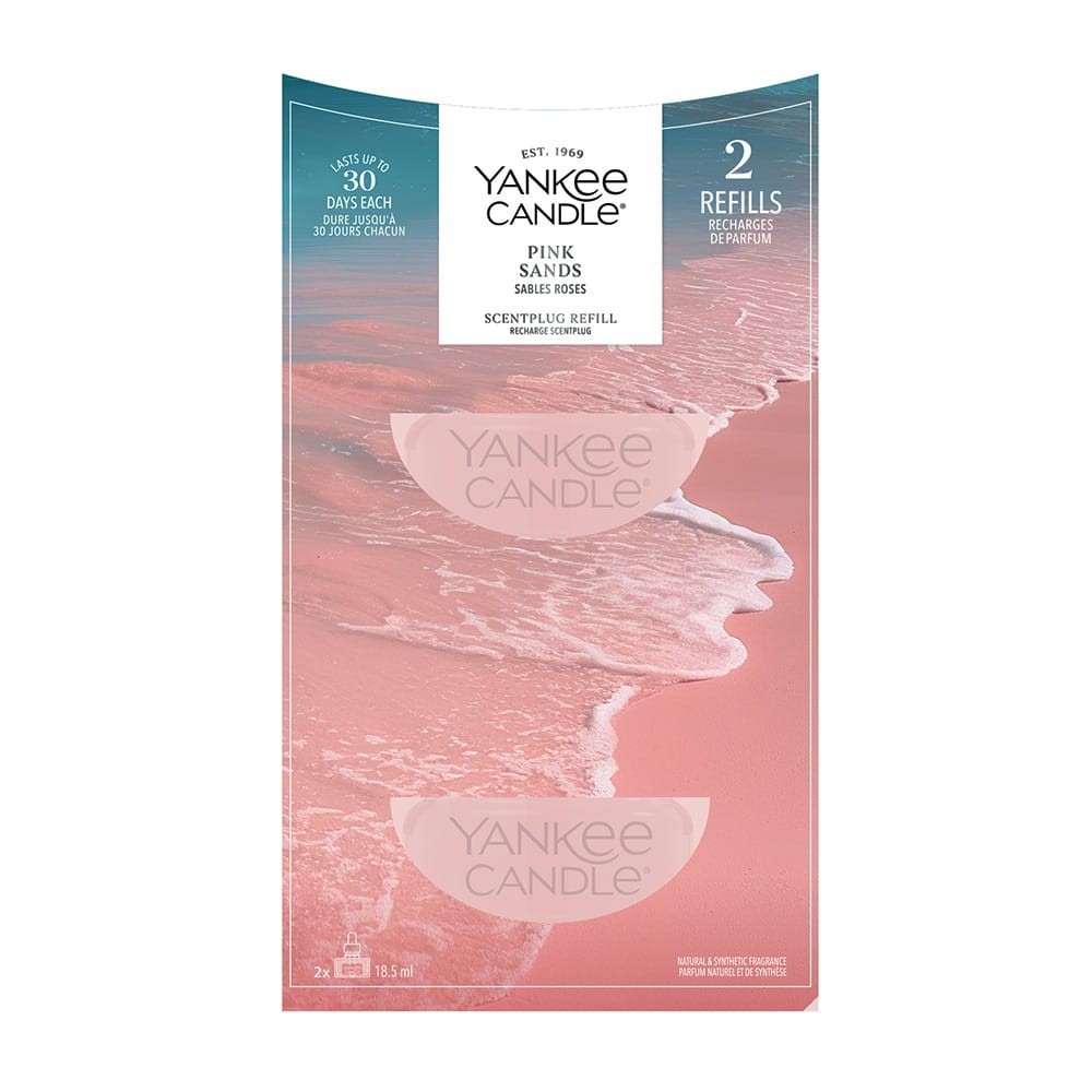 Yankee Candle ScentPlug Plug in Air Freshener Refills Fragrance PINK SANDS