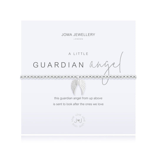 Joma Silver Plated Beaded Bracelet A Little GUARDIAN ANGEL  + Gift Bag 4086