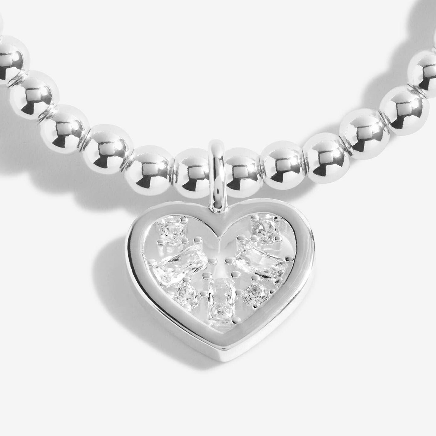 Joma Jewellery Silver Plated Beaded Bracelet A Little TREASURED FRIEND + Gift Bg
