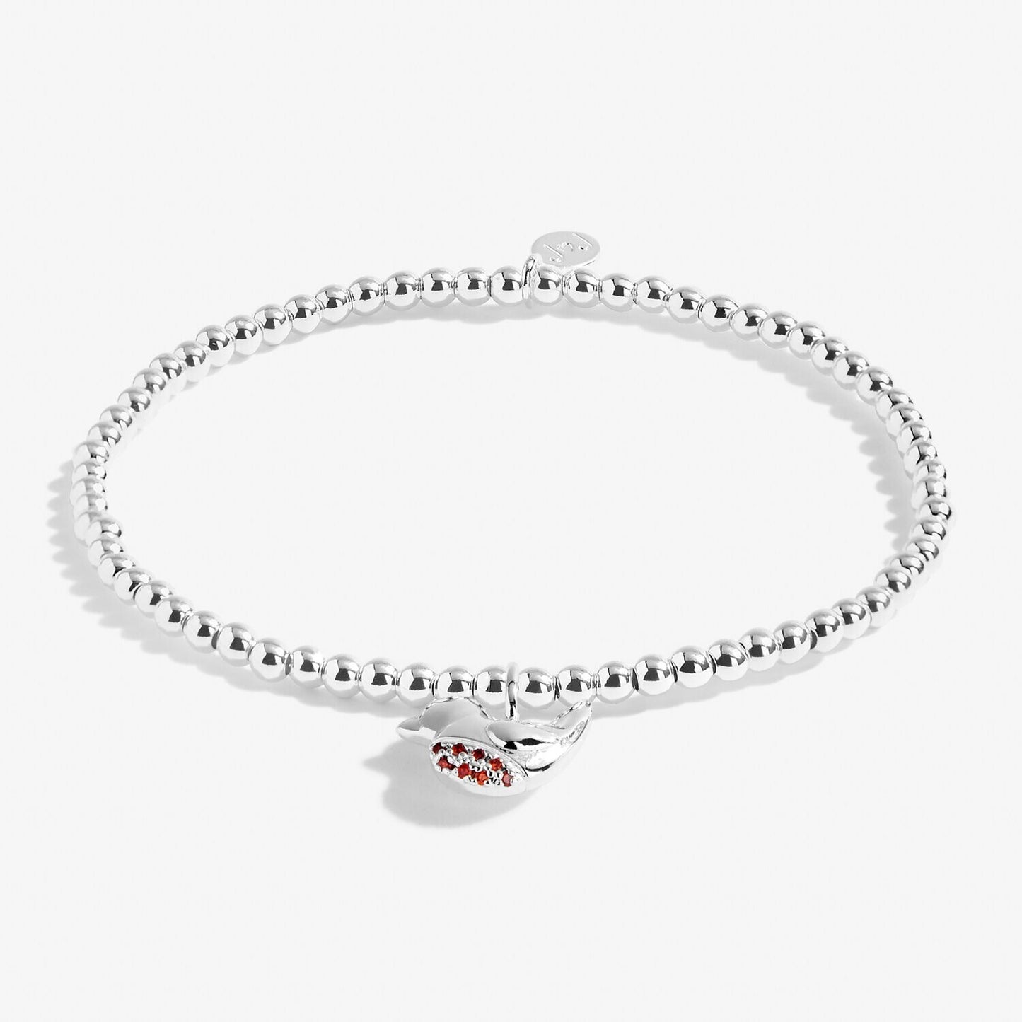Joma Silver Plated Bead Bracelet A Little ROBINS APPEAR WHEN LOVED ONES ARE NEAR