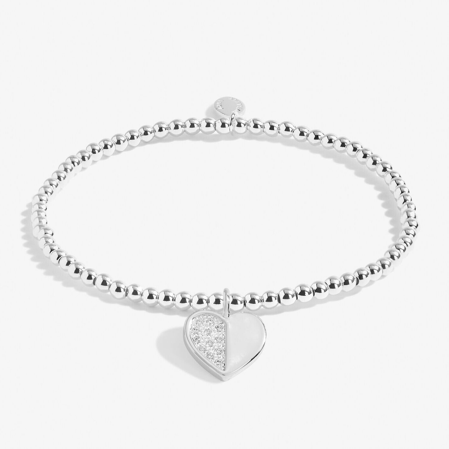 Joma Jewellery Silver Plated Beaded Bracelet A Little LIKE A MUM TO ME +Gift Bag