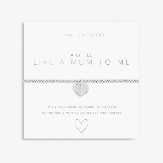 Joma Jewellery Silver Plated Beaded Bracelet A Little LIKE A MUM TO ME +Gift Bag