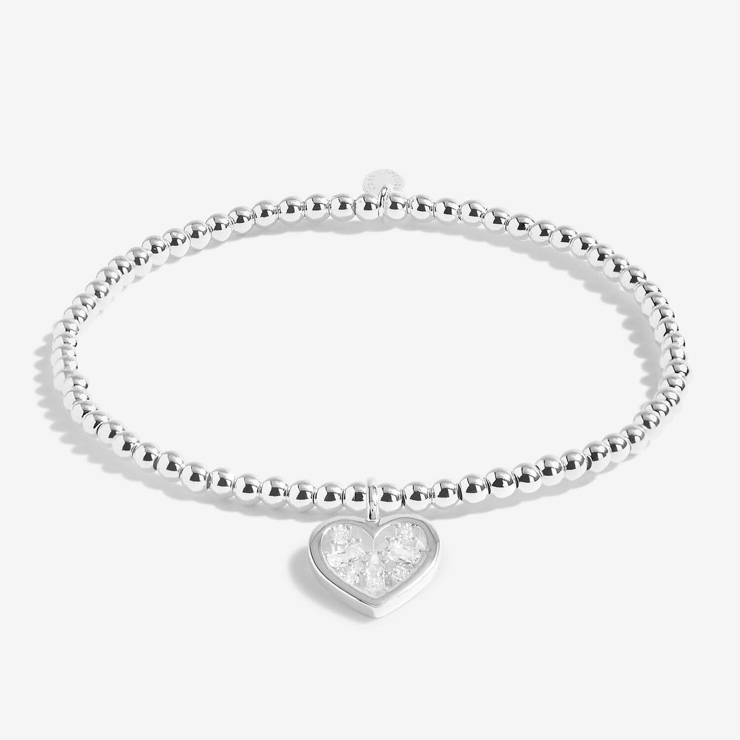 Joma Jewellery Silver Plated Beaded Bracelet A Little TREASURED FRIEND + Gift Bg