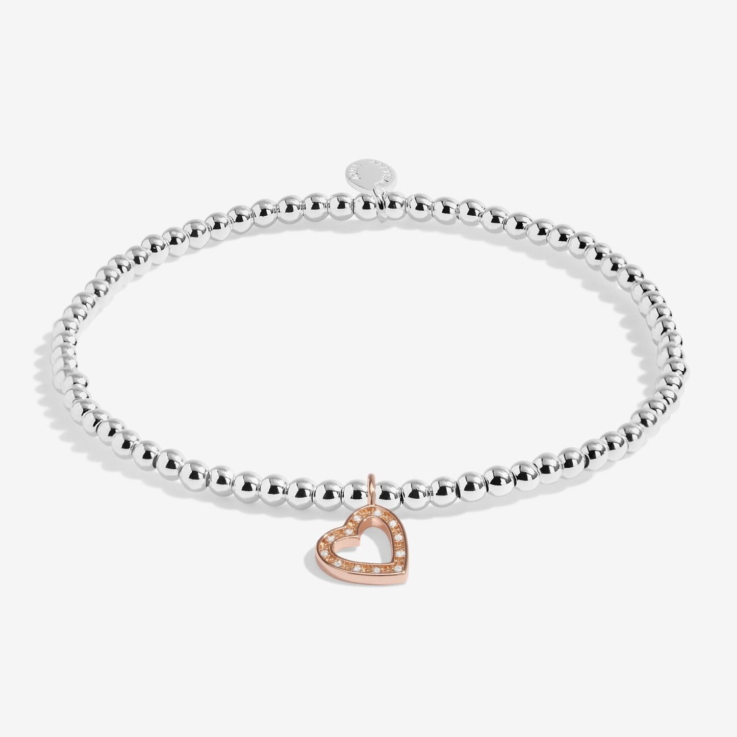 Joma Silver Plated Beaded Bracelet A Little HAPPY BIRTHDAY BEAUTIFUL + Gift Bag