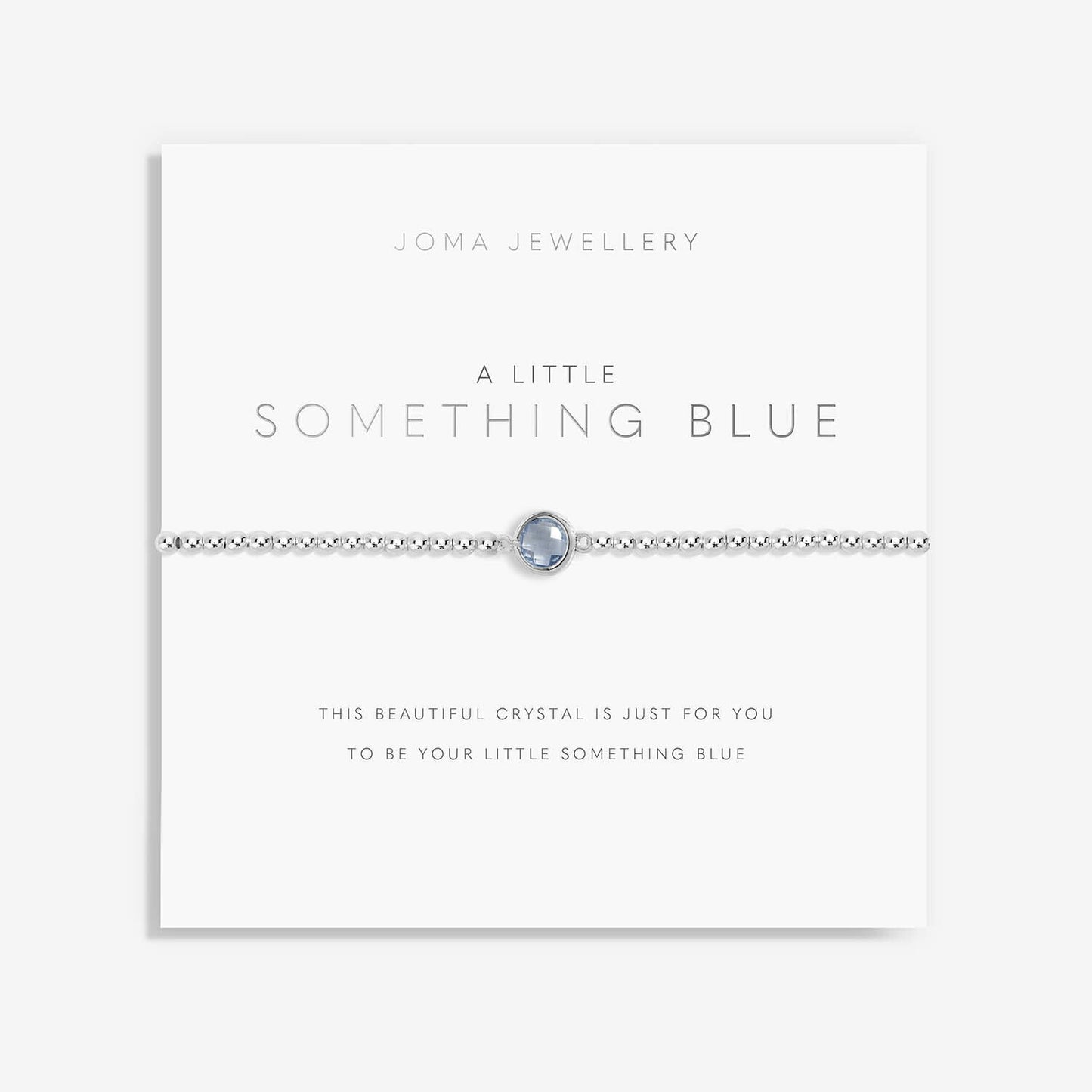 Joma Silver Plated Beaded Bracelet A Little SOMETHING BLUE + Gift Bag 5808