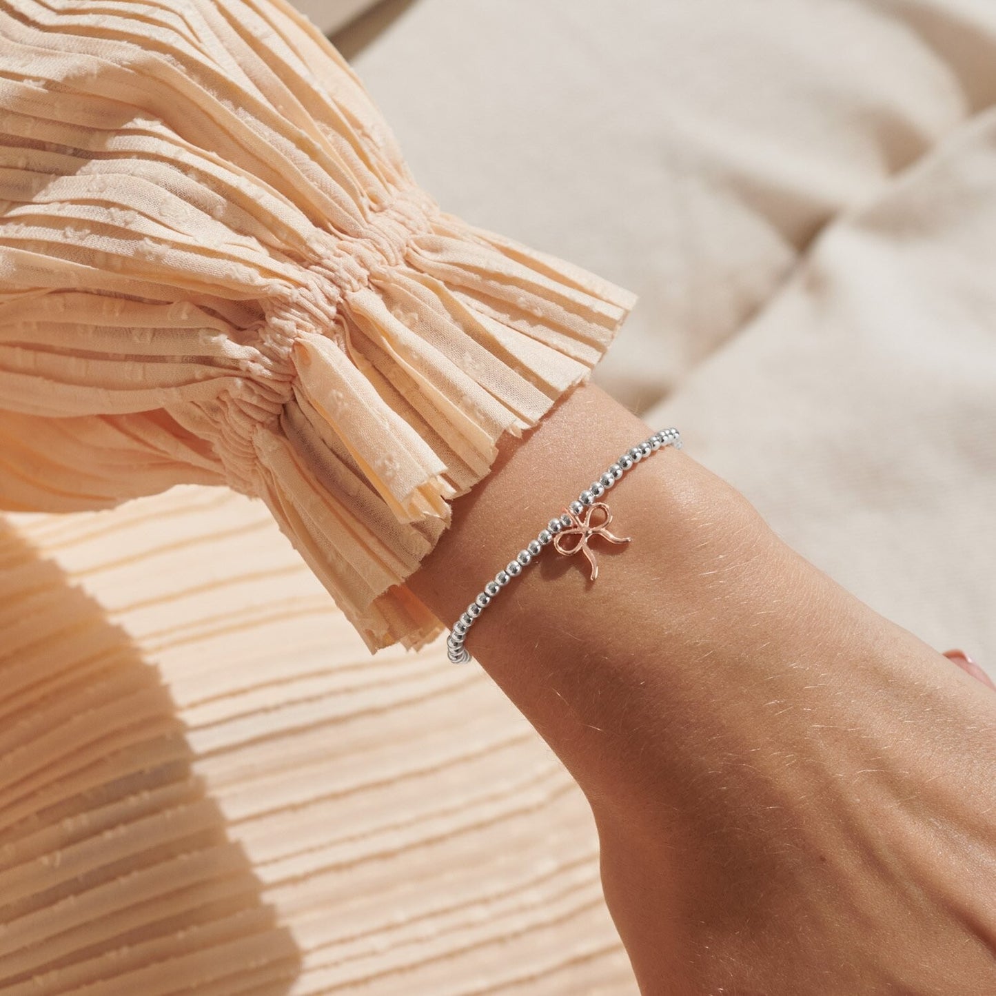 Joma Silver Plated Beaded Bracelet A Little YOU ARE ALL THINGS LOVELY + Gift Bag