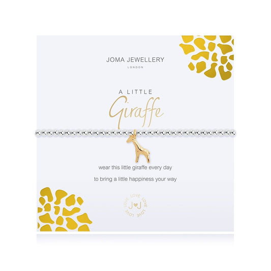 Joma Jewellery Silver Plated Beaded Bracelet A Little GIRAFFE  + GIFT BAG 3477